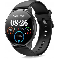 Smart Watches for Women/Men Fitness: 1.28 Inch Full Touch Screen, Activity Tracker Watch Compatible with iOS/Android, IP68 Waterproof Watch for Swimming, Heart Rate Monitor & Blood Oxygen (Black) Smart Watches for Women/Men Fitness: 1.28 Inch Full Touch Screen, Activity Tracker Watch Compatible with iOS/Android, IP68 Waterproof Watch for Swimming, Heart Rate Monitor & Blood Oxygen (Black)